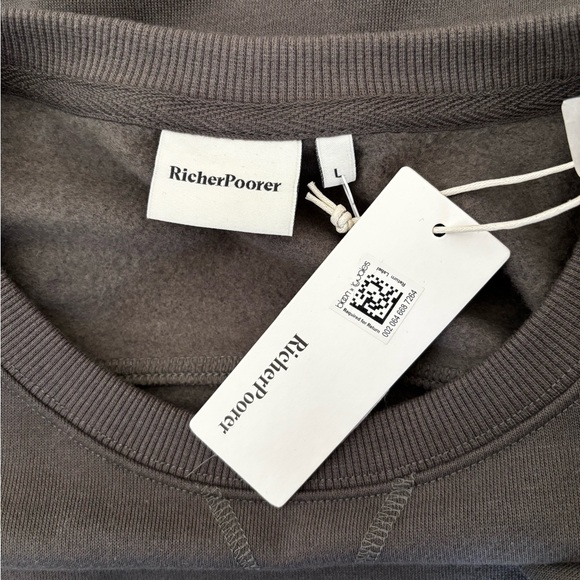 Richer Poorer Cotton Blend Recycled Fleece Crewneck Sweatshirt - Picture 5 of 7